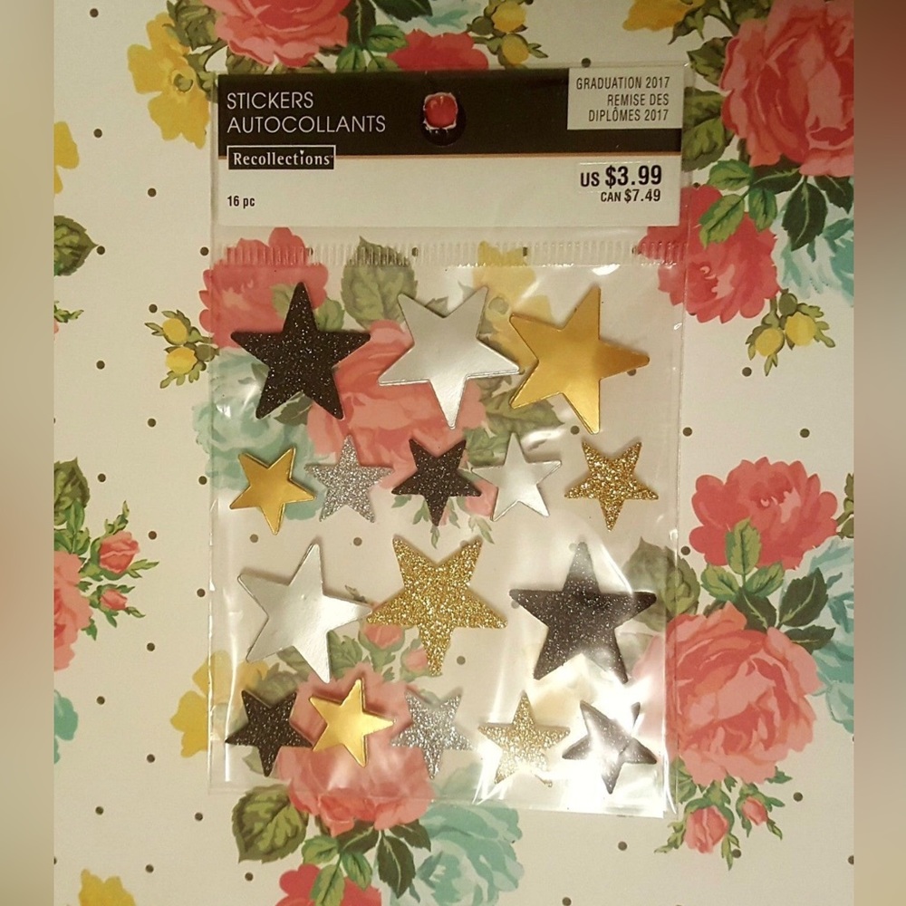 Recollections Graduation Stars Stickers Variety Pack